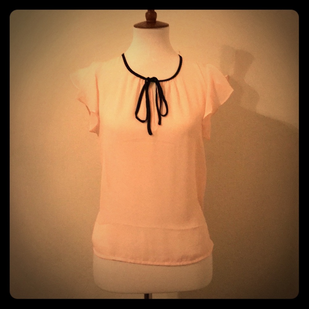 Sheer Pale Pink Blouse!